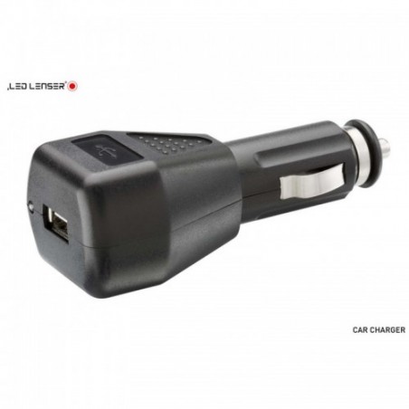 Cargador USB para coche para Linternas y Frontales LEDLENSER Linternas y Frontales Led Profesionales