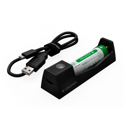 Cargador USB de Batería 14500 Li-Ion 750 MAH 3,7V para frontal MH3, MH4 y MH5 LEDLENSER Linternas y Frontales Led Profesionales