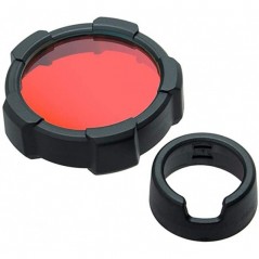 Filtro de color Rojo + protector LEDLENSER Linternas y Frontales Led Profesionales