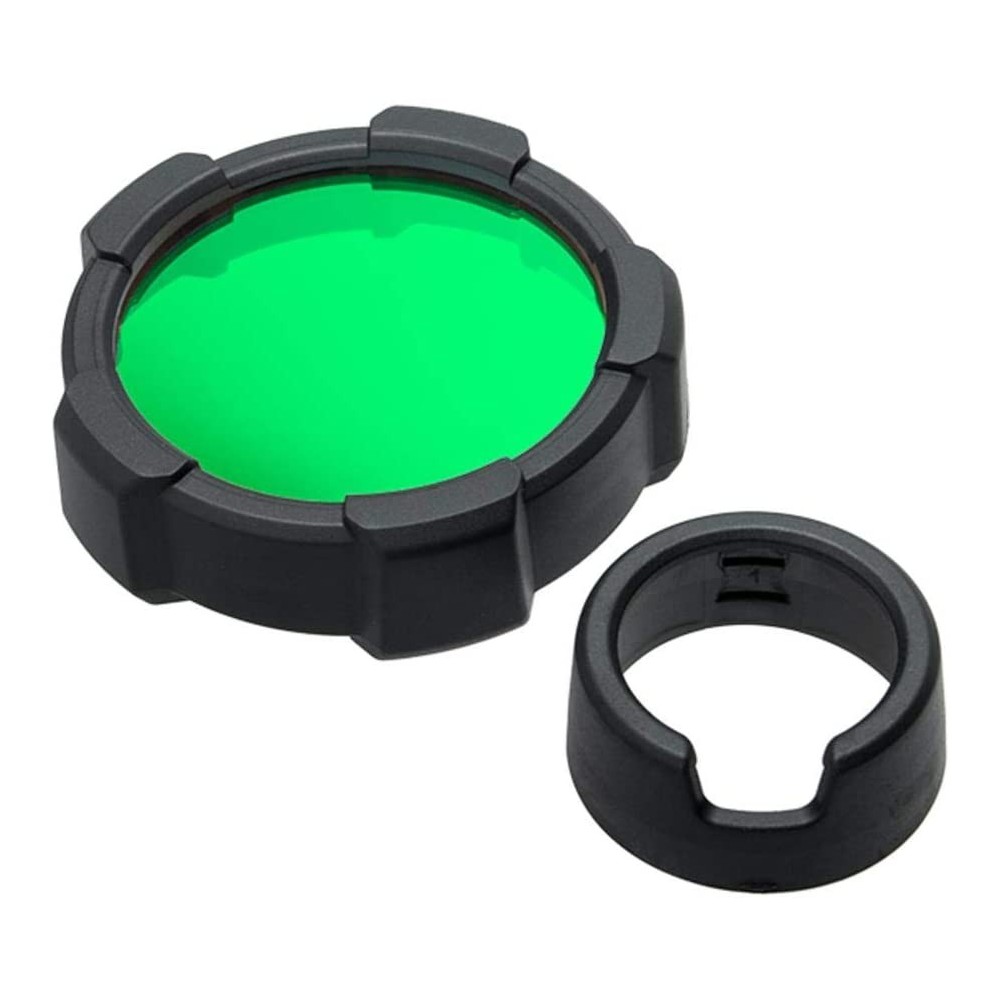 Filtro de color Verde + protector LEDLENSER Linternas y Frontales Led Profesionales
