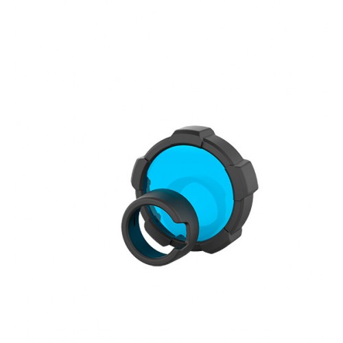 MT18 Filtro de cor Azul + protetor para lanterna